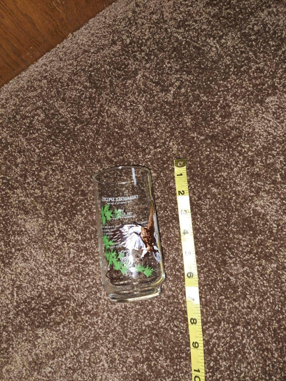 VNTG 1978 Burger Chef "Endangered Species" Collector's Series Glass W/Bald Eagle - Picture 3 of 4